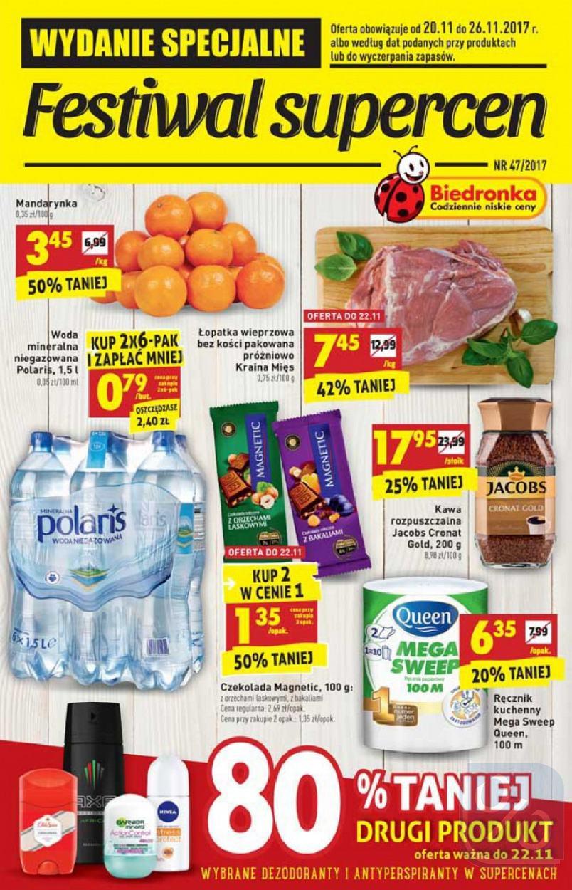 Gazetka promocyjna Biedronka str. 1