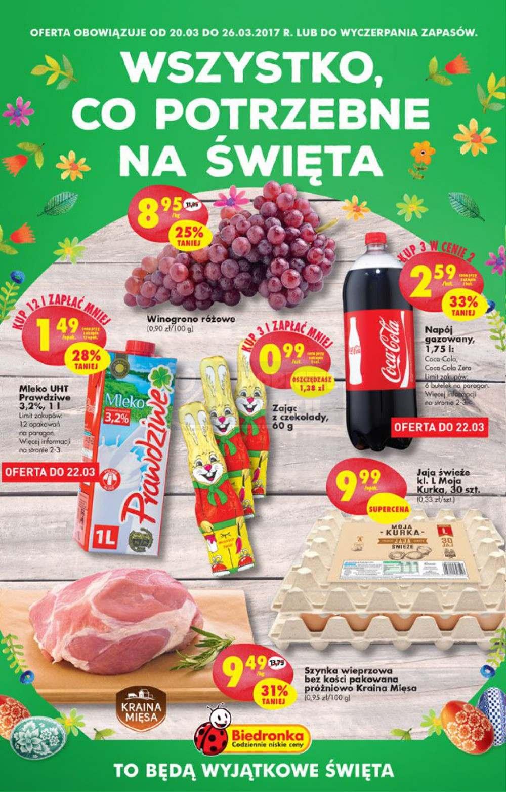 Gazetka promocyjna Biedronka str. 1