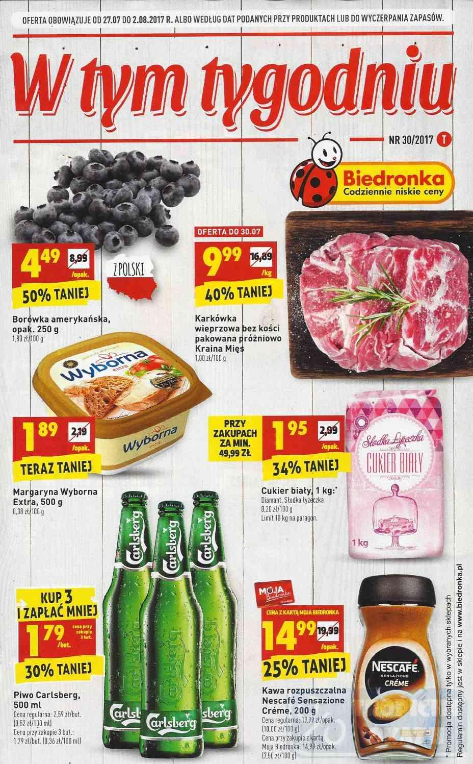 Gazetka promocyjna Biedronka str. 1