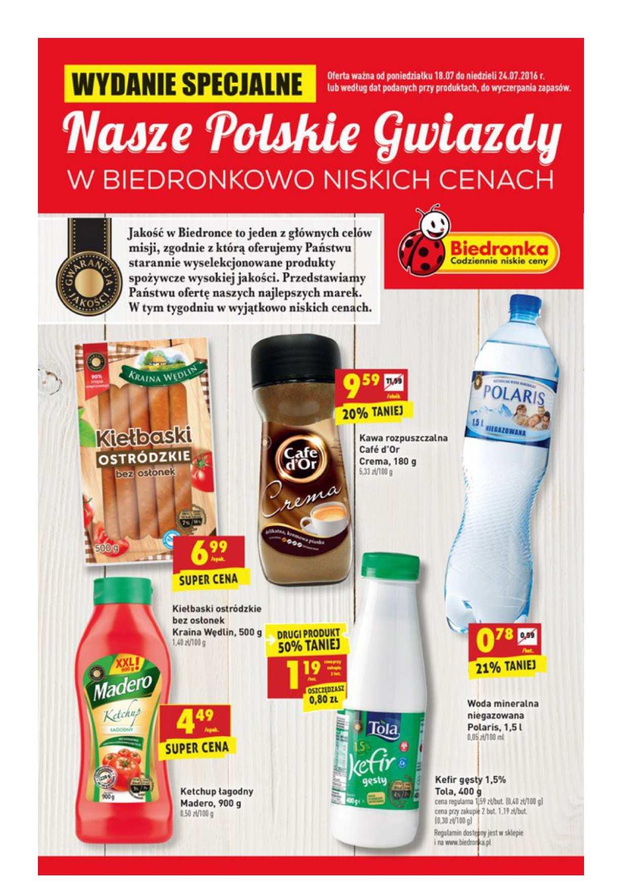 Gazetka promocyjna Biedronka str. 1