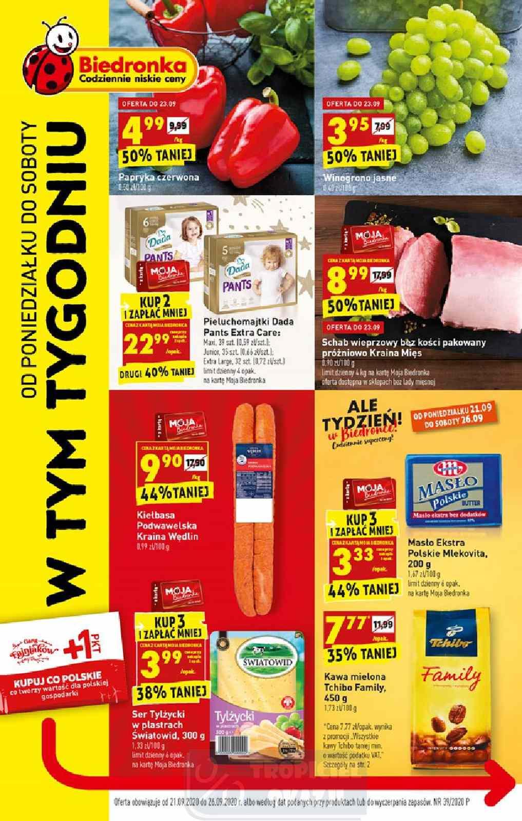 Gazetka promocyjna Biedronka str. 1