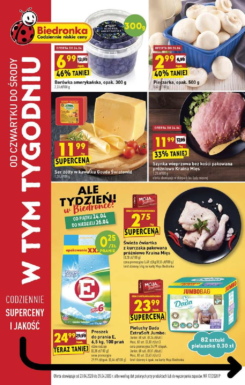 Gazetka promocyjna Biedronka str. 1