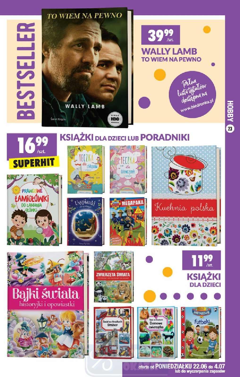 Gazetka promocyjna Biedronka str. 23