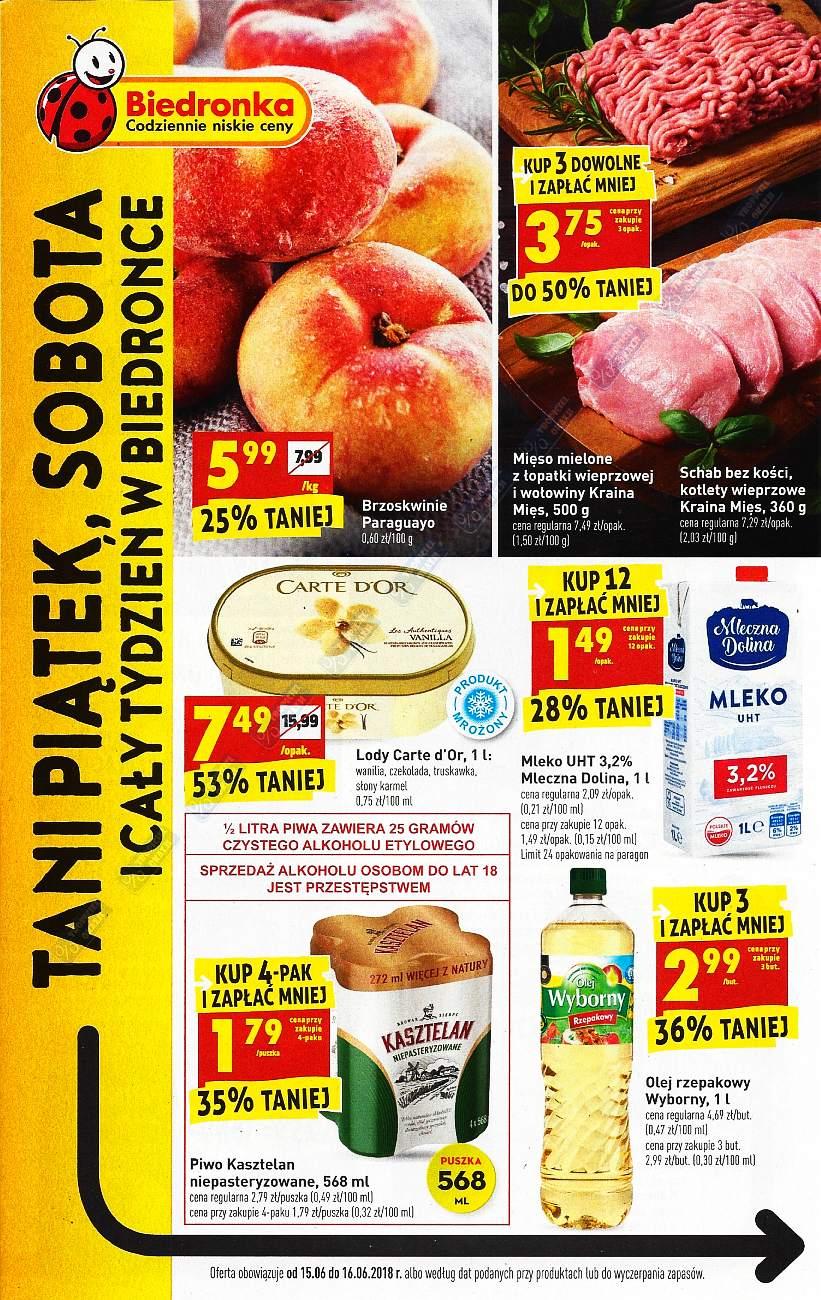 Gazetka promocyjna Biedronka str. 1