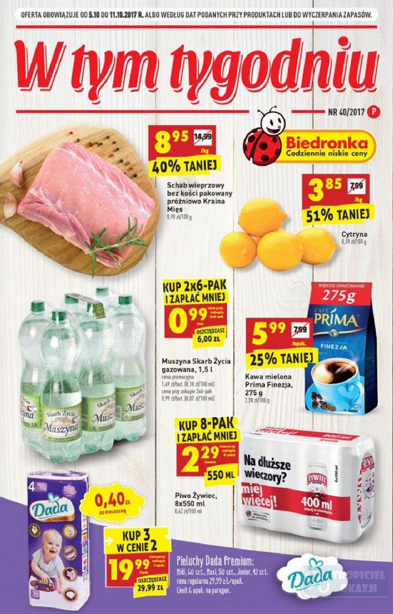 Gazetka promocyjna Biedronka str. 1