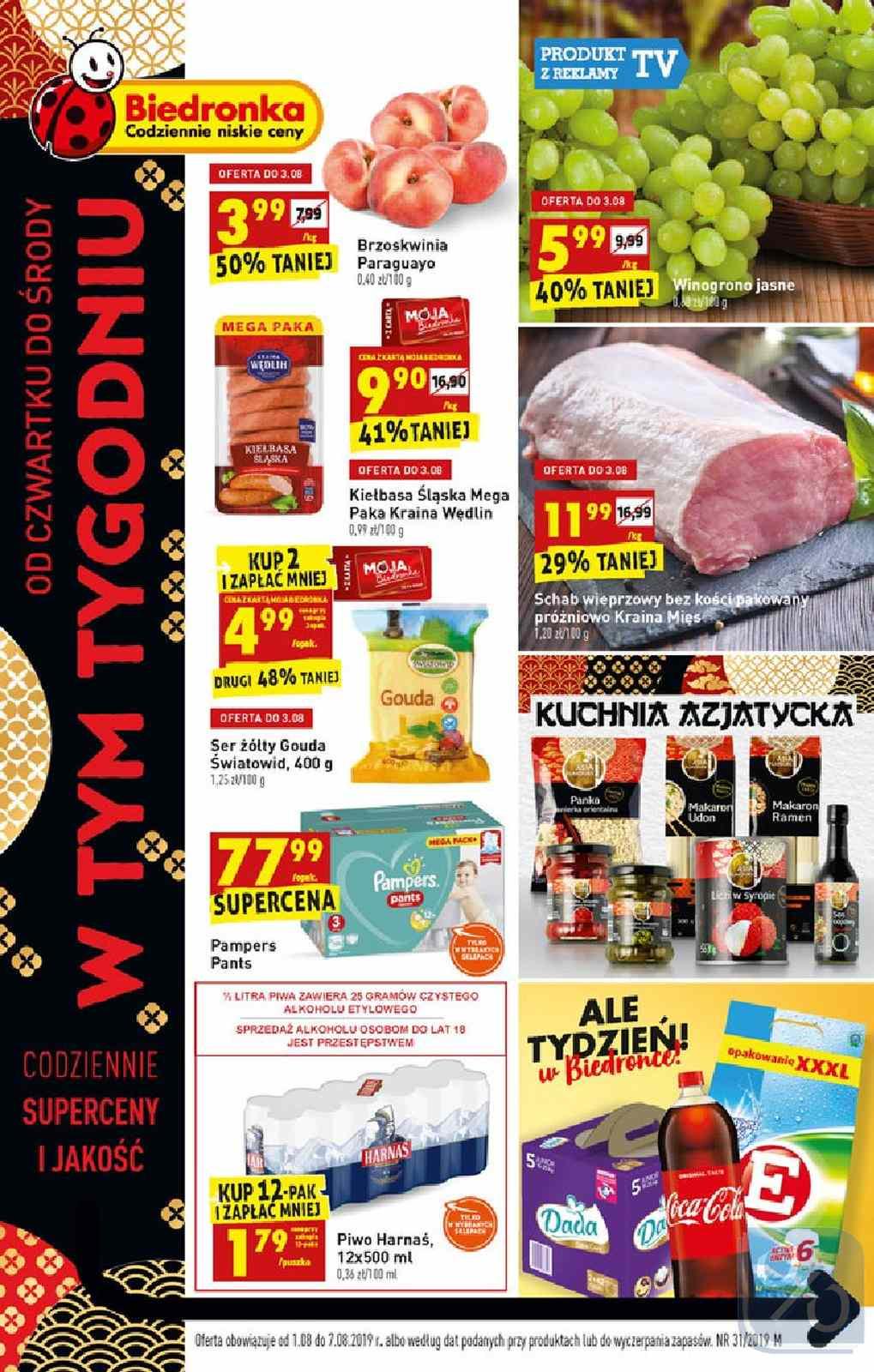 Gazetka promocyjna Biedronka str. 1