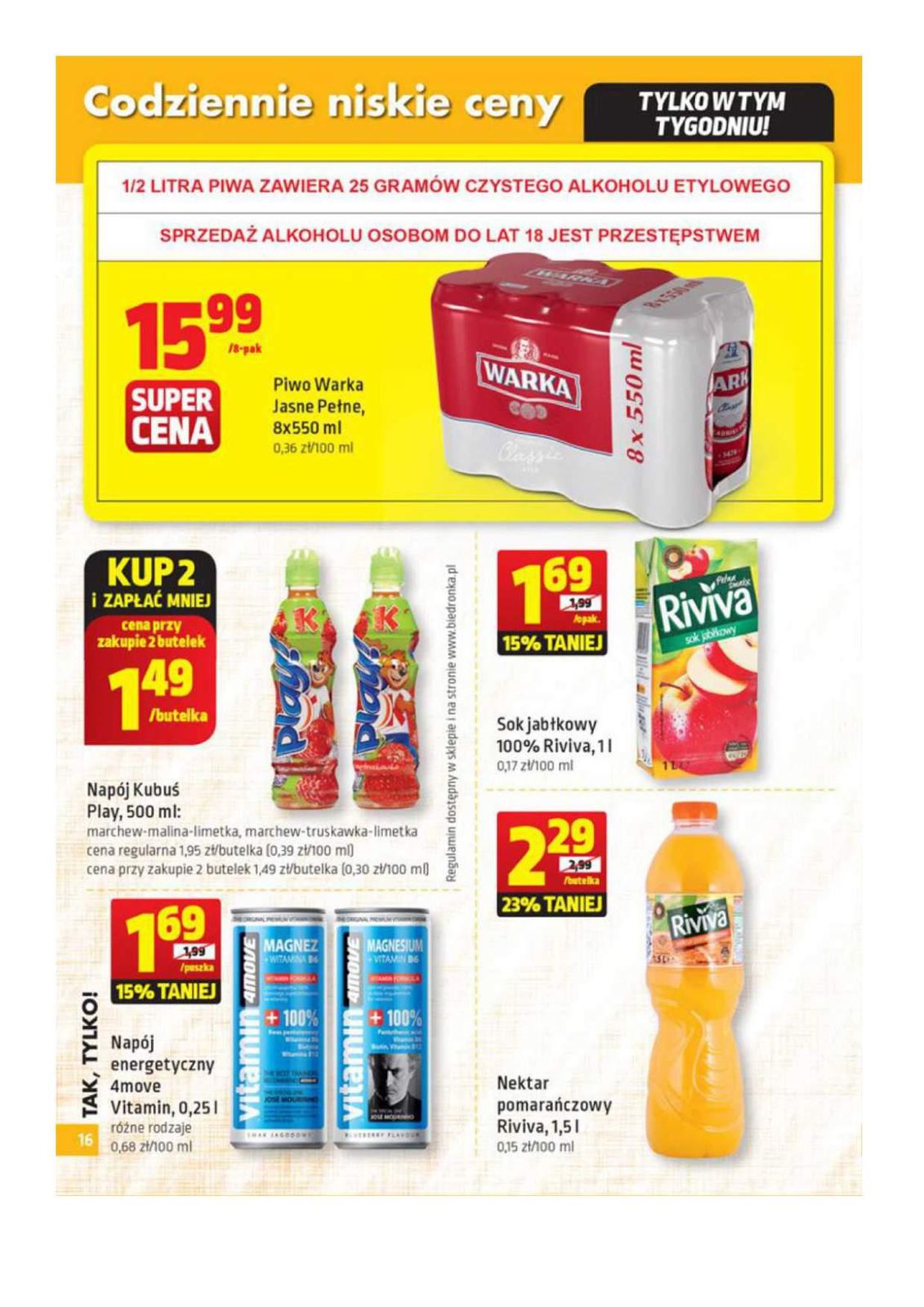 Gazetka promocyjna Biedronka str. 16