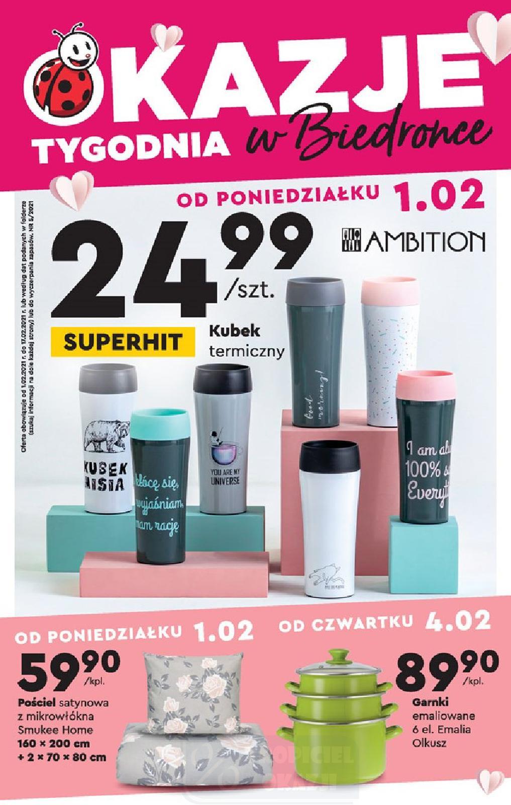 Gazetka promocyjna Biedronka str. 1