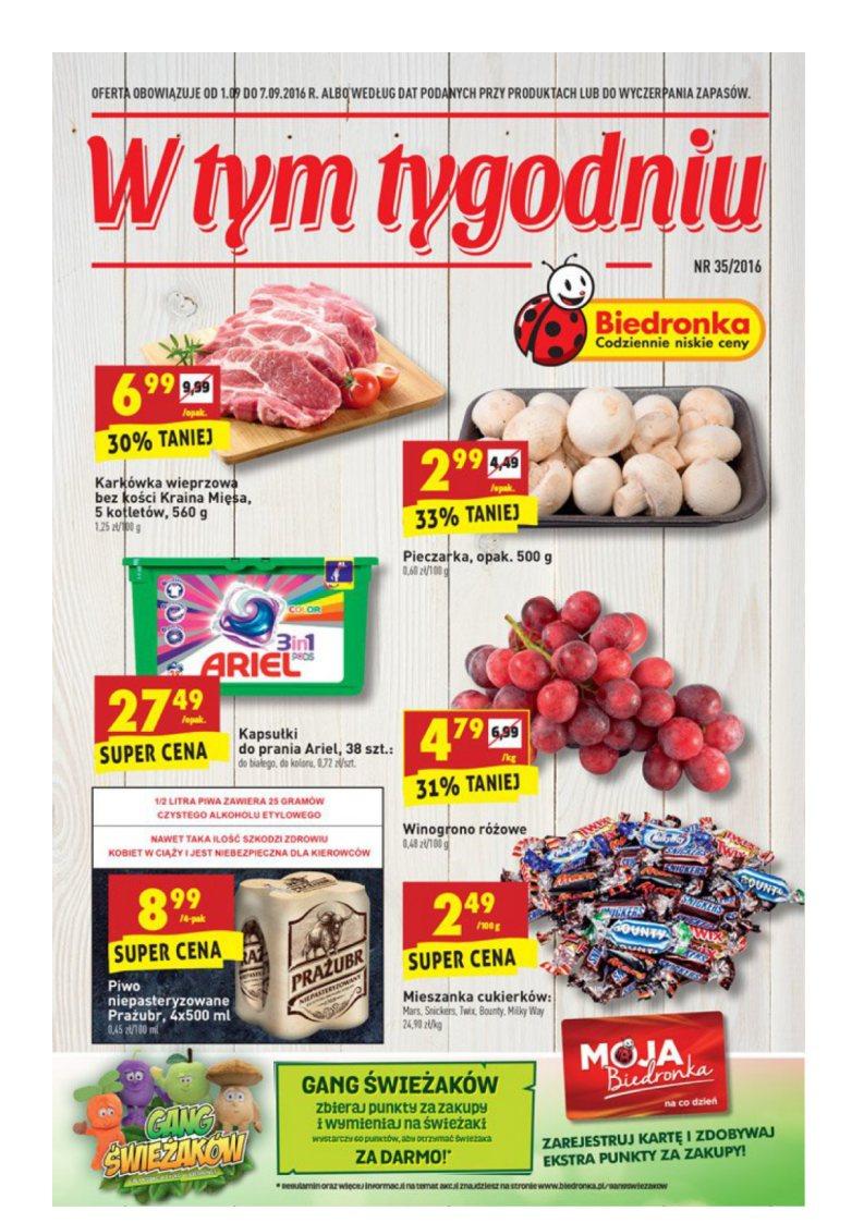 Gazetka promocyjna Biedronka str. 1
