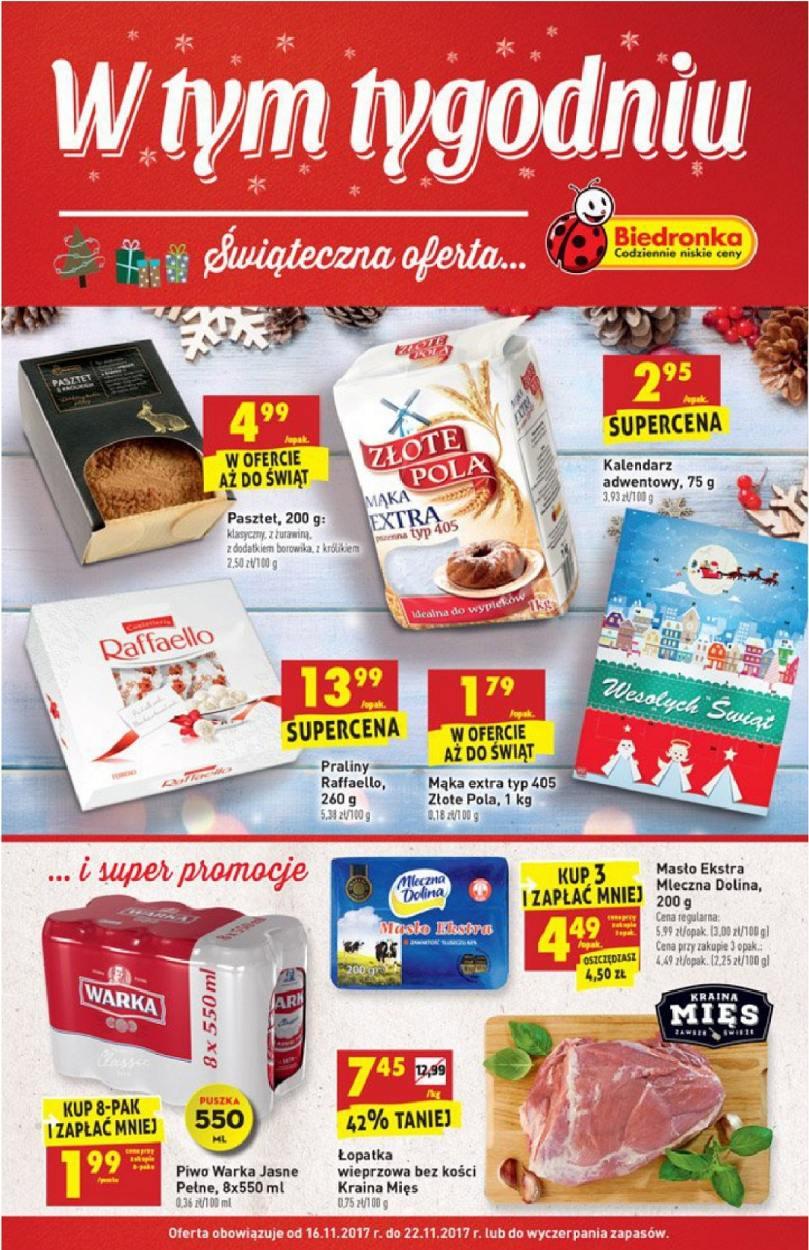 Gazetka promocyjna Biedronka str. 1