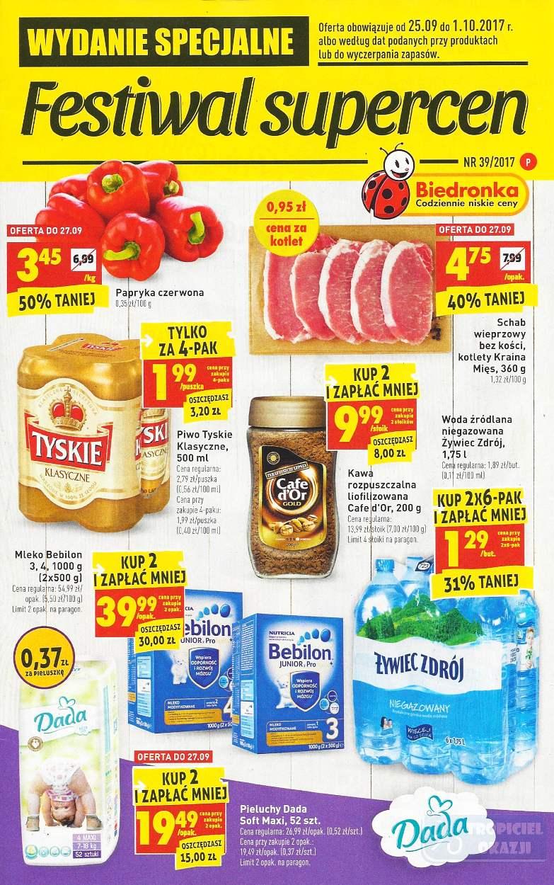 Gazetka promocyjna Biedronka str. 1