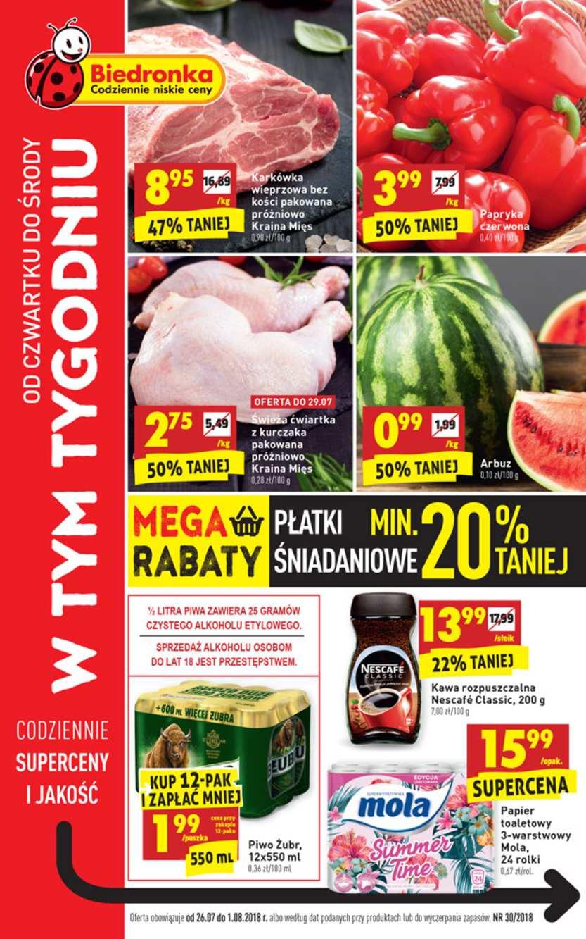Gazetka promocyjna Biedronka str. 1